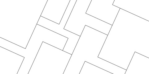 Abstract industrial Design random lines black on white background.Geometric seamless minimalist pattern with straight lines design.luxury black geometric random chaotic lines.squares and triangle line