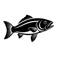 Silhouette Fish icon vector illustration design