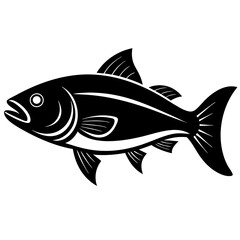 Silhouette Fish icon vector illustration design