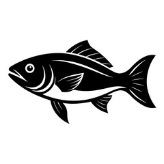 Silhouette Fish icon vector illustration design