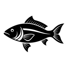 Silhouette Fish icon vector illustration design