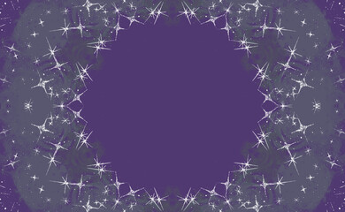 キラキラの円フレーム