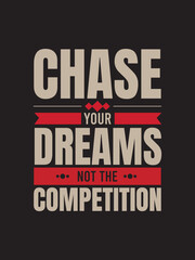 Fototapeta premium Motivational Typography T-shirt Design