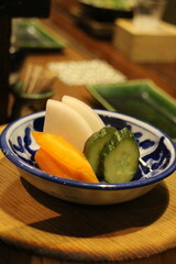 Tsukemono (Japanese pickles) in Kyoto, Japan