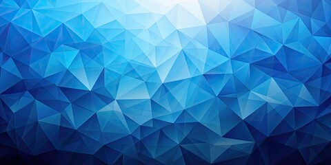 Obraz premium Blue abstract polygonal background with a rendered , polygon, geometric, abstract, background, digital, design, low poly