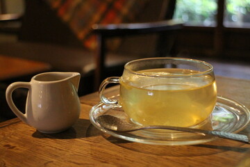 Hot lemonade in Kyoto, Japan