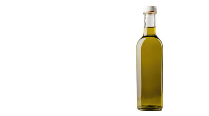 Bottle of olive oil on transparent background