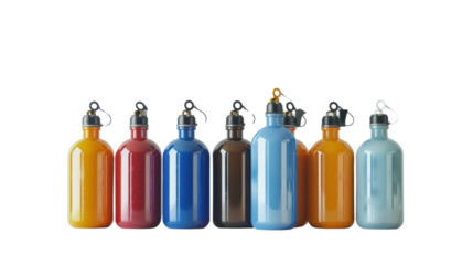Gas tank LPG bottles on transparent background 