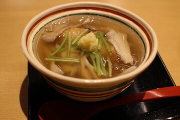 Japanese cuisine : Ebiimo (Taro) with ginger sauce in Kyoto, Japan