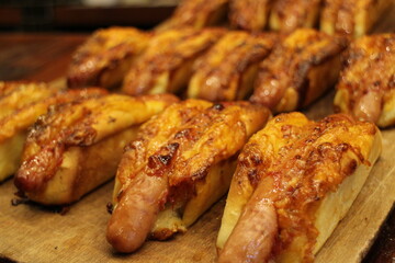 Hot dogs in Kyoto, Japan