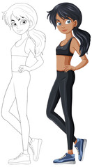 Fitness Enthusiast in Activewear