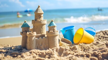 castle, tower, architecture, sand, beach, travel, sea, building, sandcastle, church, sky, cathedral, landmark, fantasy, temple, tourism, summer, paris, fort, sculpture, city, water, ancient, monument,