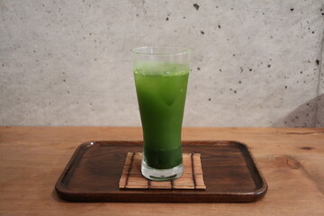 Iced Matcha green tea in Kyoto, Japan