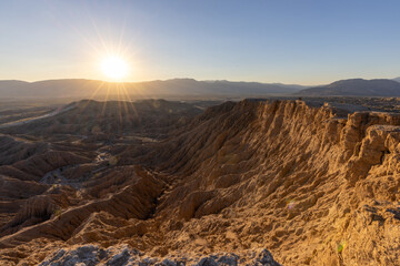 Sunset over Anza-Borrego