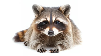 Obraz premium a raccoon with a black stripe on its head