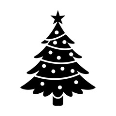 Christmas pine tree vector illustration