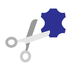 Cutting Cloth Vector Flat Icon Design