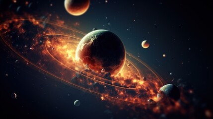planet in space