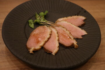 Japanese cuisine : Duck loin in Kyoto, Japan