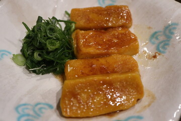 Japanese cuisine : Namafu (wheat gluten) in Kyoto, Japan