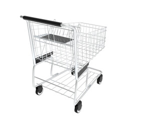 shopping cart isolated on white background or png