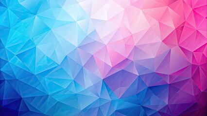 Obraz premium Abstract low polygon background in pink and blue gradient, polygon, abstract, background, gradient, pink, blue, geometric