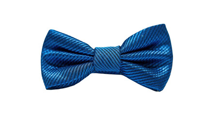 Blue bowtie on transparent background