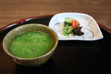 Japanese cuisine : Chazuke and pickles in Kyoto, Japan