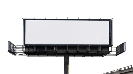 Obraz premium Blank billboard on transparent background 
