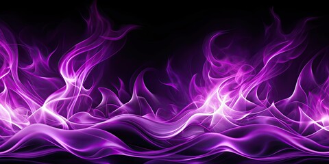 Obraz premium Electric plum purple abstract waves styled as flames ideal for a bold energetic background, electric, plum, purple, abstract