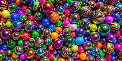 Vibrant and trendy abstract background with colorful spheres, abstract, vibrant, trendy, background