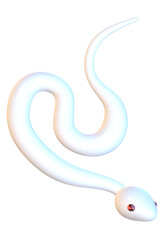 白蛇の3ⅾイラスト