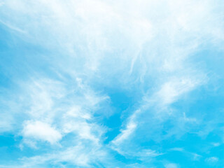 blue sky with white, soft clouds