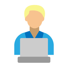 Employee Vector Flat Icon Design