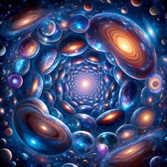 The multiverse theory suggests that there are infinite universes with diverse laws and dimensions.