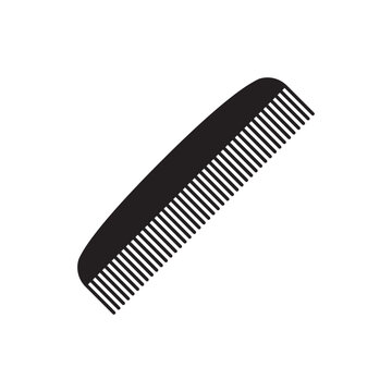 recommend clip art: Comb silhouette icon. Hair comb and hair brush.