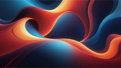 Harmony in Motion: A Fusion of Warm and Cool Gradients