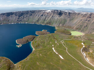 Nemrut Lake is the second largest crater lake in the world and the largest in Turkey.