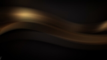 Abstract brown wave pattern on a black background.