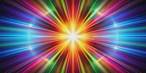 Fototapeta premium Abstract patterns radiating light and color , abstract, radiance, patterns, light, color, design, vibrant, glow