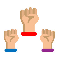 Protest Vector Flat Icon Design
