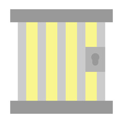 Prison Vector Flat Icon Design