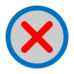 Rejection Vector Flat Icon Design