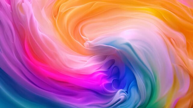 A painting featuring soft pastel swirls of various colors, Soft pastel swirls of color