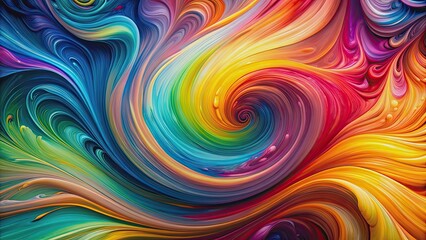 Obraz premium Abstract paint swirl background with vibrant colors and fluid movement, artistic, texture, colorful, abstract, design, vibrant