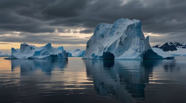 Moments of wonder are aplenty in their Antarctic journey  behold the moving iceberg, the ocean's icy masterpiece. generative.ai