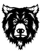 Bear | Wild Beast | Wild Animal | Bear Mascot | Bear Head | Forest Animal | Hunting Bear | Bear shirt Design | Original Illustration | Vector and Clipart | Cutfile and Stencil