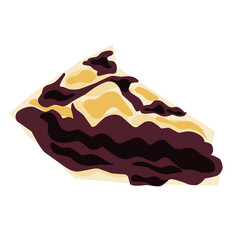 chocolate cake with cream