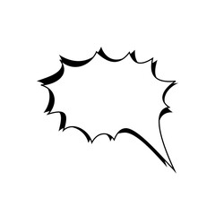 Speech text Used to insert bubble text. icon vector.