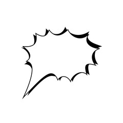 Speech text Used to insert bubble text. icon vector.